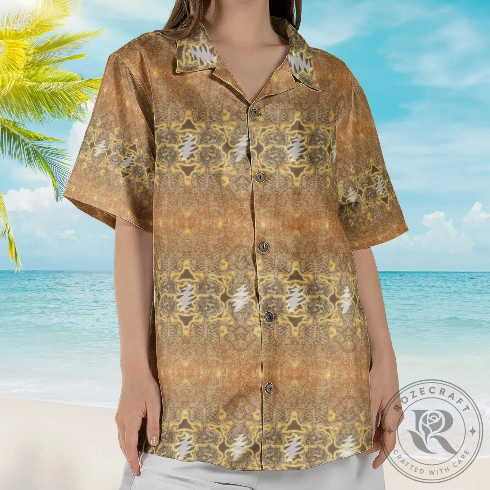 Grateful Dead Desert Bolt Electric Woodcut III Hawaiian Shirt 6 Grateful Dead Desert Bolt Electric Woodcut III Hawaiian Shirt