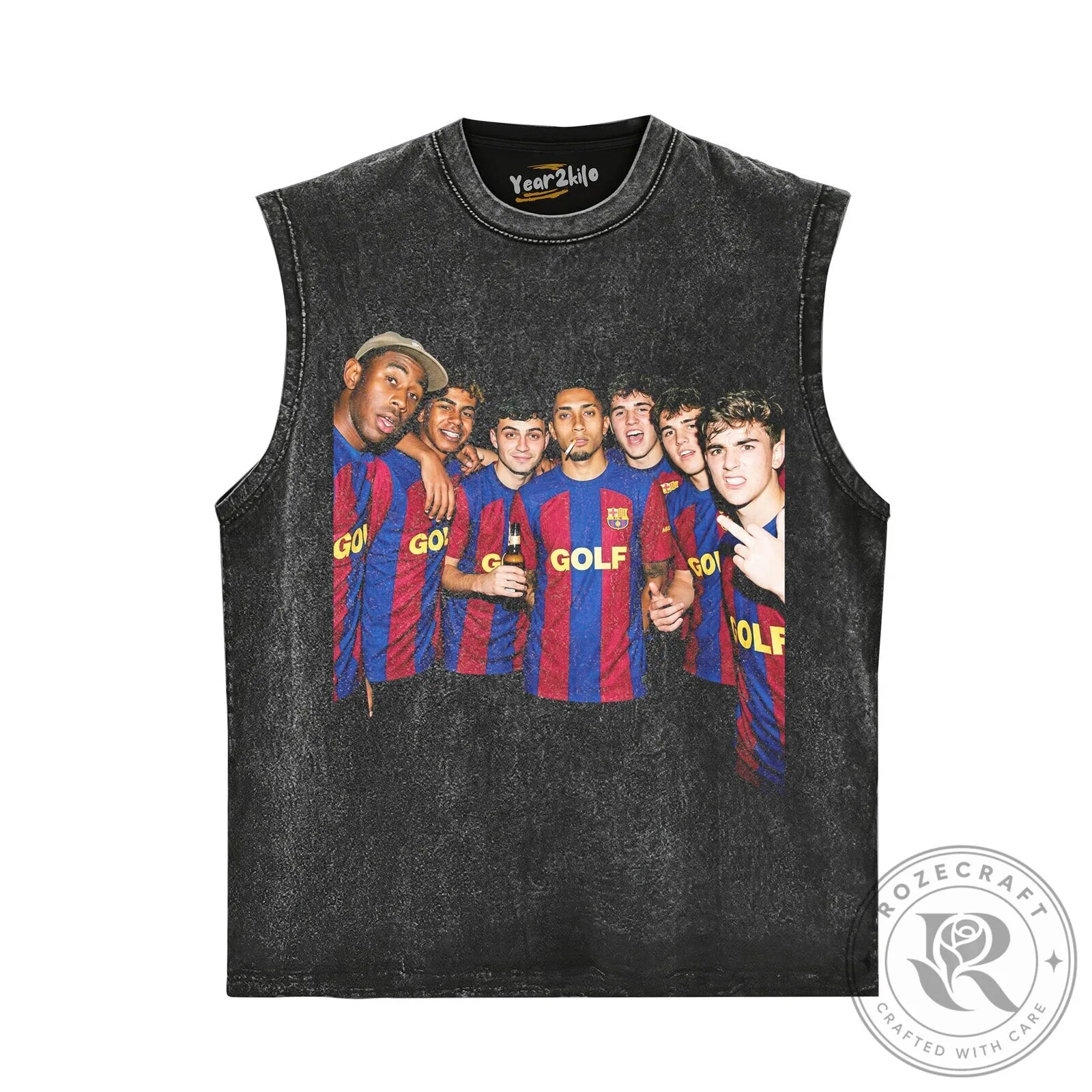 Tyler The Creator Golf Wang Barcelona Football Club Soccer Fan T-Shirt 13 Tyler The Creator Golf Wang Barcelona Football Club Soccer Fan T-Shirt