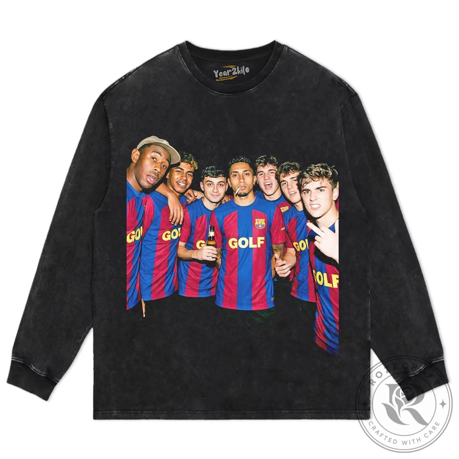 Tyler The Creator Golf Wang Barcelona Football Club Soccer Fan T-Shirt 16 Tyler The Creator Golf Wang Barcelona Football Club Soccer Fan T-Shirt