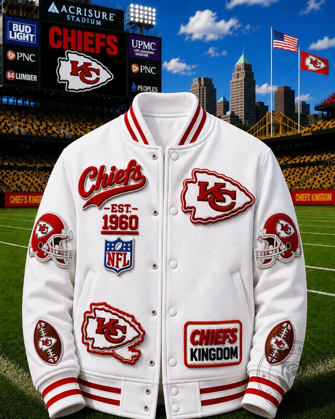 Kansas City Chiefs American Football Team Varsity Jacket 2 Kansas City Chiefs American Football Team Varsity Jacket