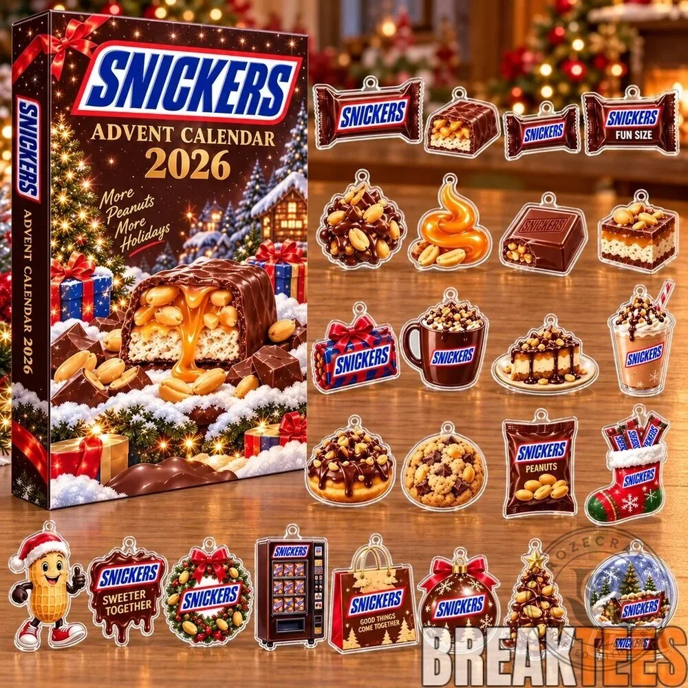 Snickers Candy Bar Christmas Holiday Advent Calendar 2D