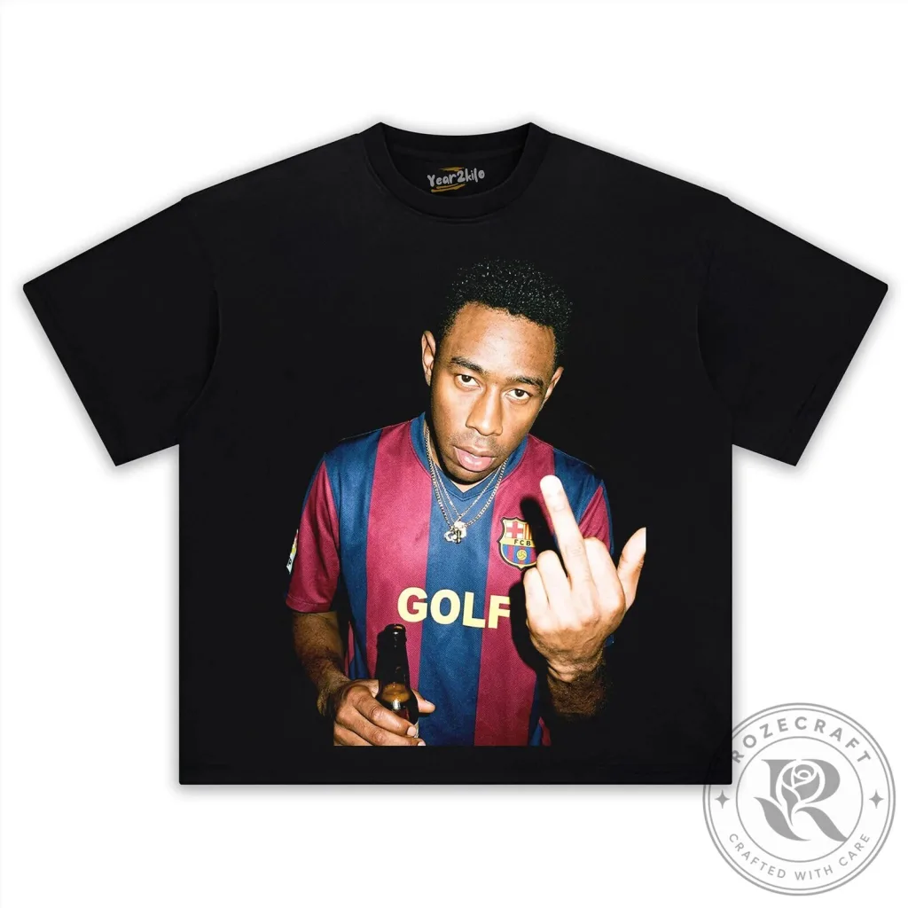 Tyler The Creator Golf Wang Barcelona Football Club Fan T-Shirt Tyler The Creator Golf Wang Barcelona Football Club Fan T-Shirt
