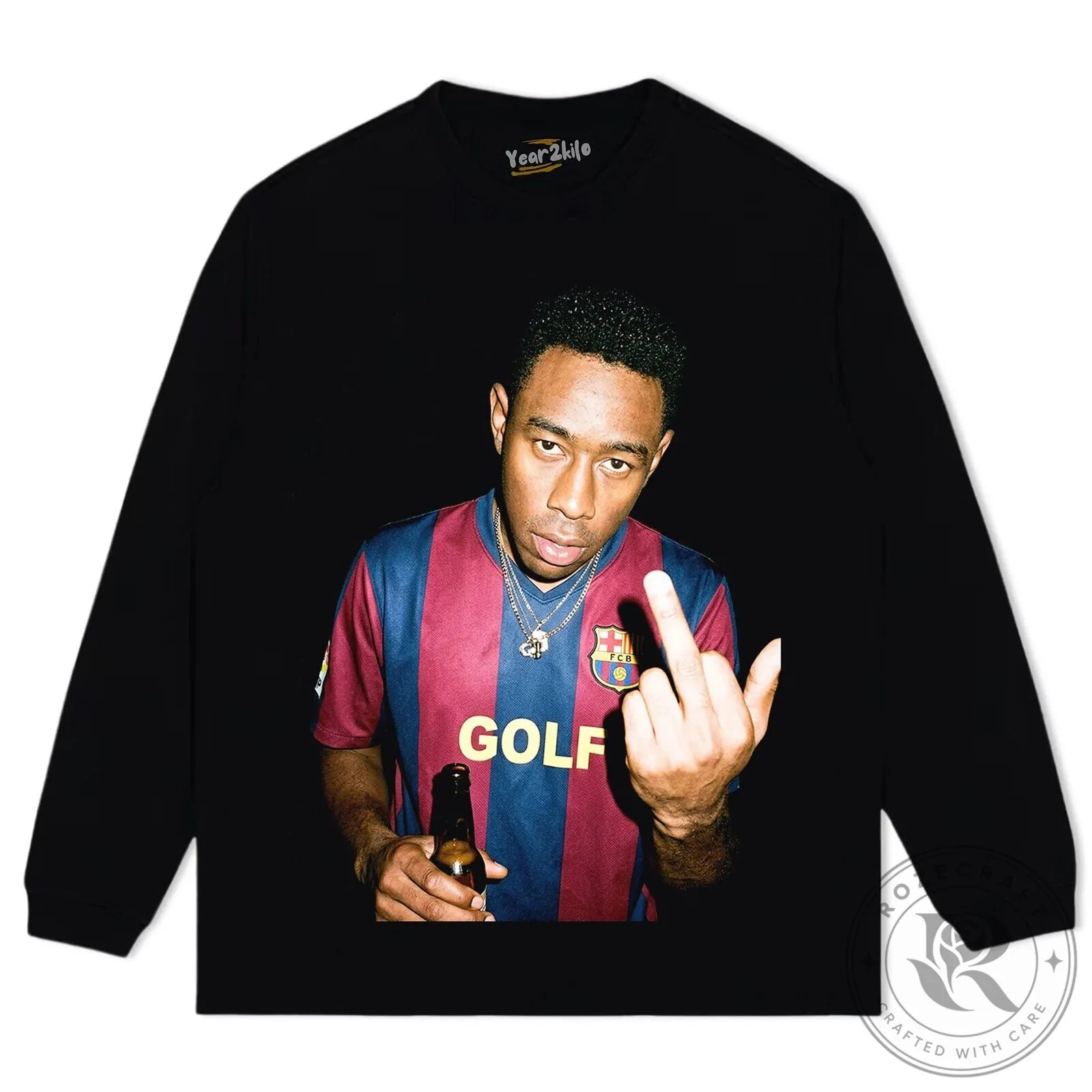 Tyler The Creator Golf Wang Barcelona Football Club Fan T-Shirt 13 Tyler The Creator Golf Wang Barcelona Football Club Fan T-Shirt