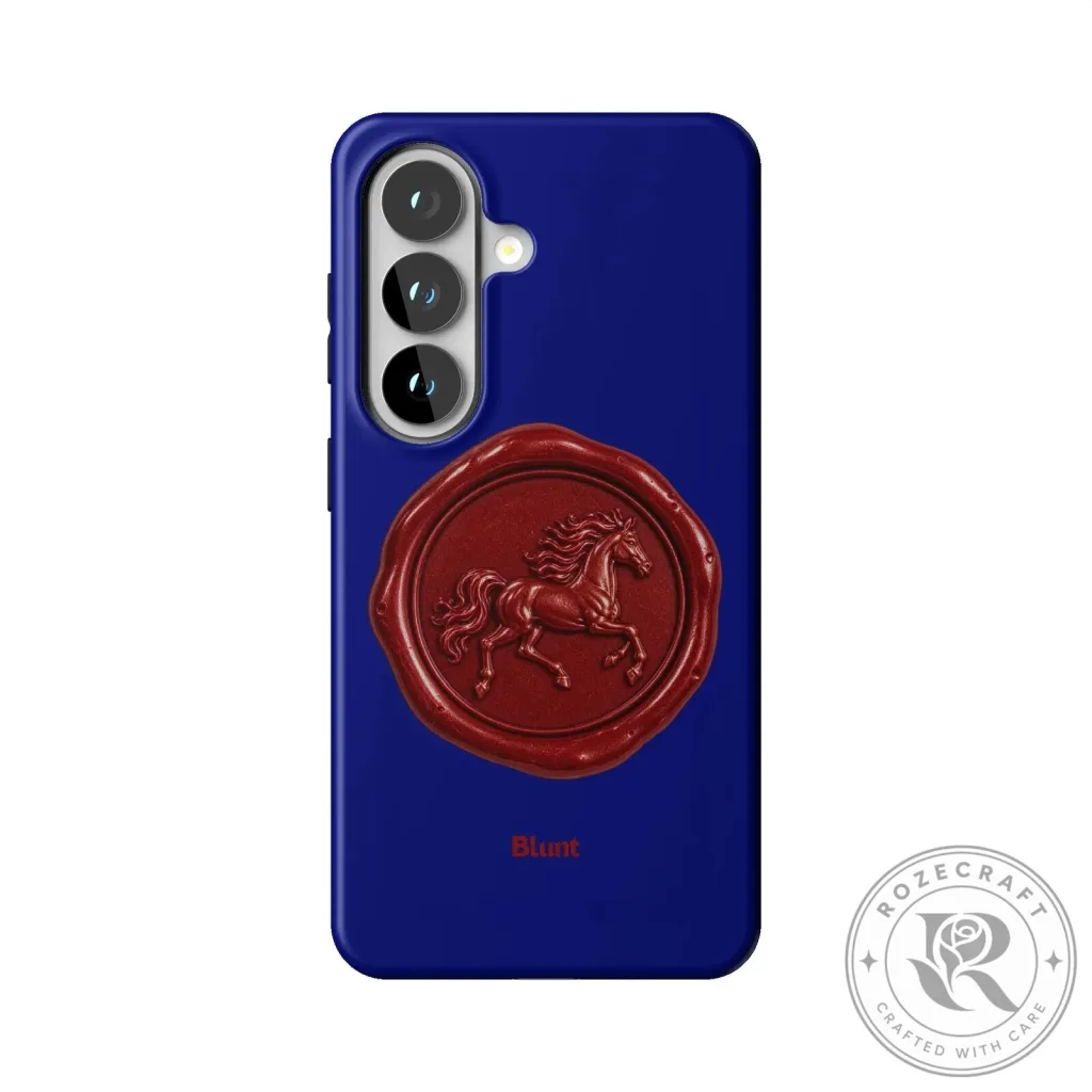 Red Stallion Wax Seal Design Samsung Galaxy Phone Case Red Stallion Wax Seal Design Samsung Galaxy Phone Case